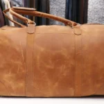 The Heritage Holdall-Scratch-Tan Vintage Duffle