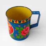 TRUCK ART HAND PAINTED CUP