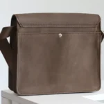 Urban Edge Leather Messenger Bag – Mocha Brown