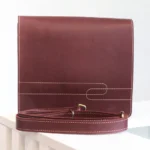 Royal Maroon Leather Sling Satchel