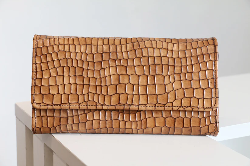 WhatsAppImage2025-07-27at1.51.48AM_1 Luxury Ladies Leather Wallet – Croc-Embossed Cowhide - Image 1