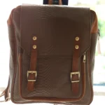 Noir Croc Tan Street Backpack